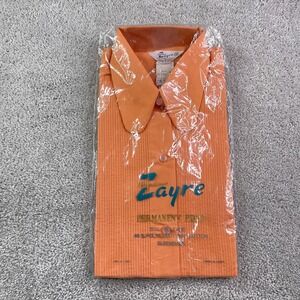 Vintage Zayre Top Womens 36 EU 4 US Orange Pintuck Sleeveless Made in Japan NEW